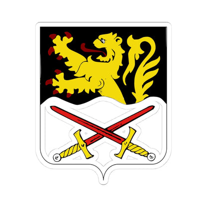 Blason Ramillies (Belgium) (Coat of Arms) STICKER Vinyl Kiss-Cut Decal 4 Inch White - The Sticker Space