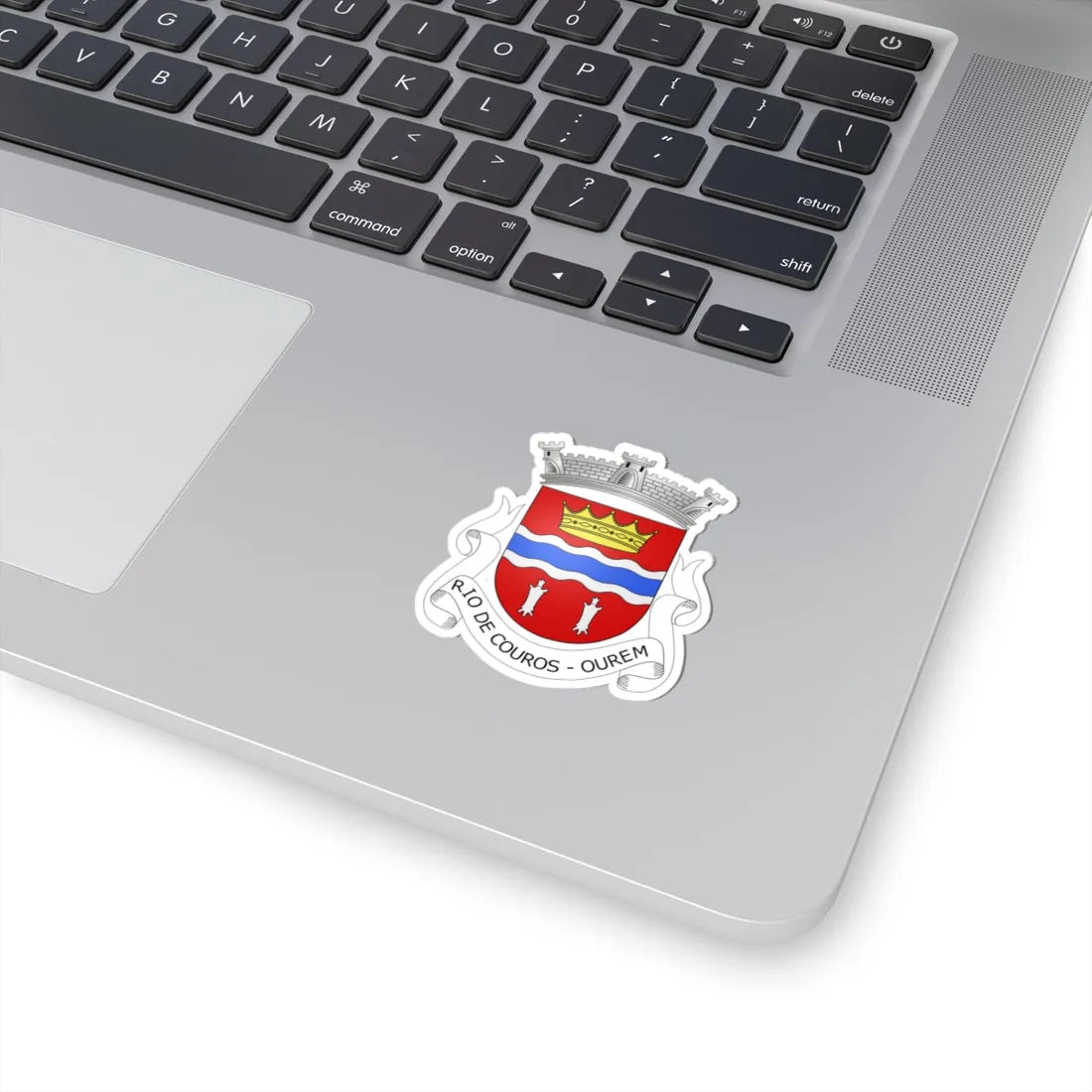 Blason Rio de Couros (Portugal) (Coat of Arms) STICKER Vinyl Kiss-Cut Decal - The Sticker Space