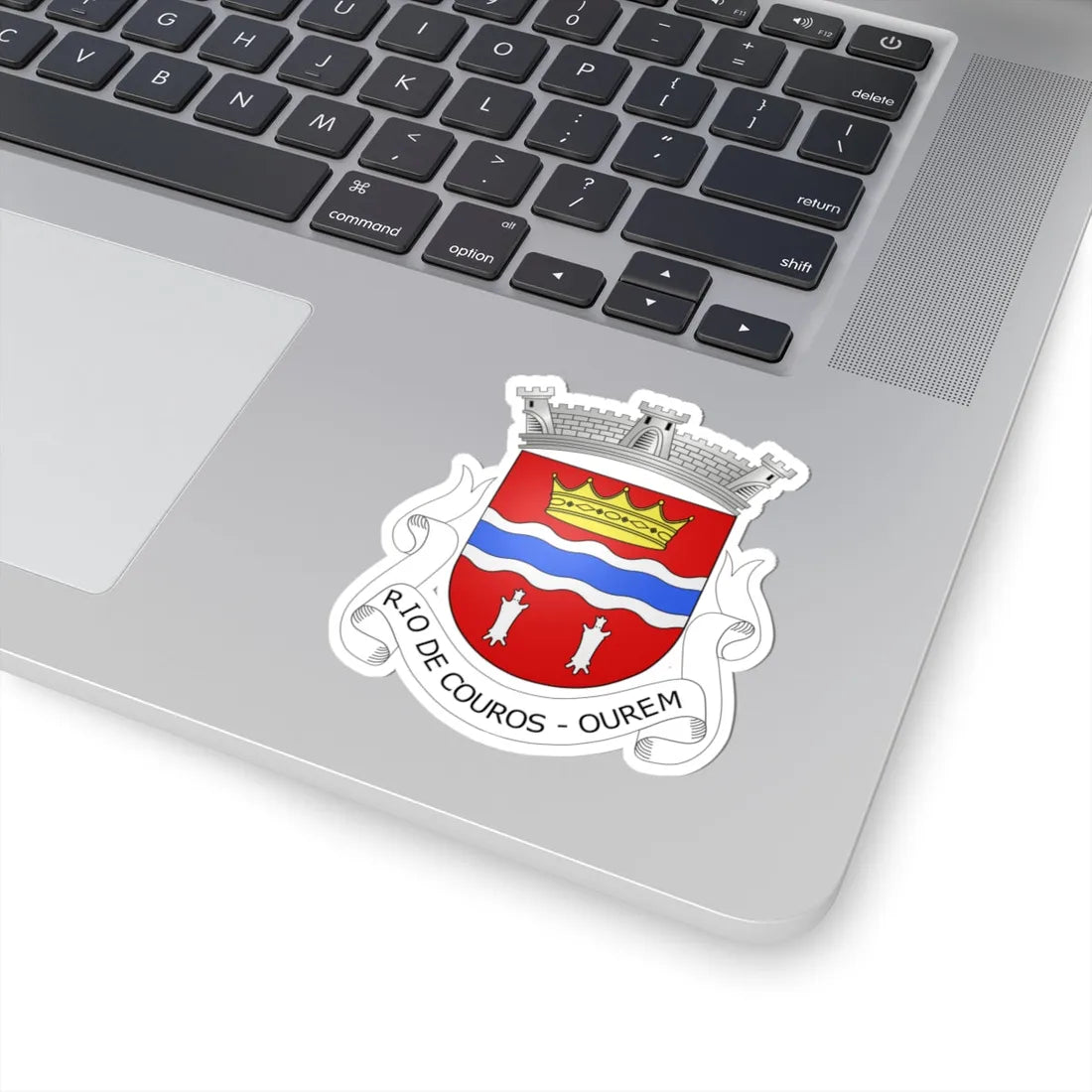 Blason Rio de Couros (Portugal) (Coat of Arms) STICKER Vinyl Kiss-Cut Decal - The Sticker Space
