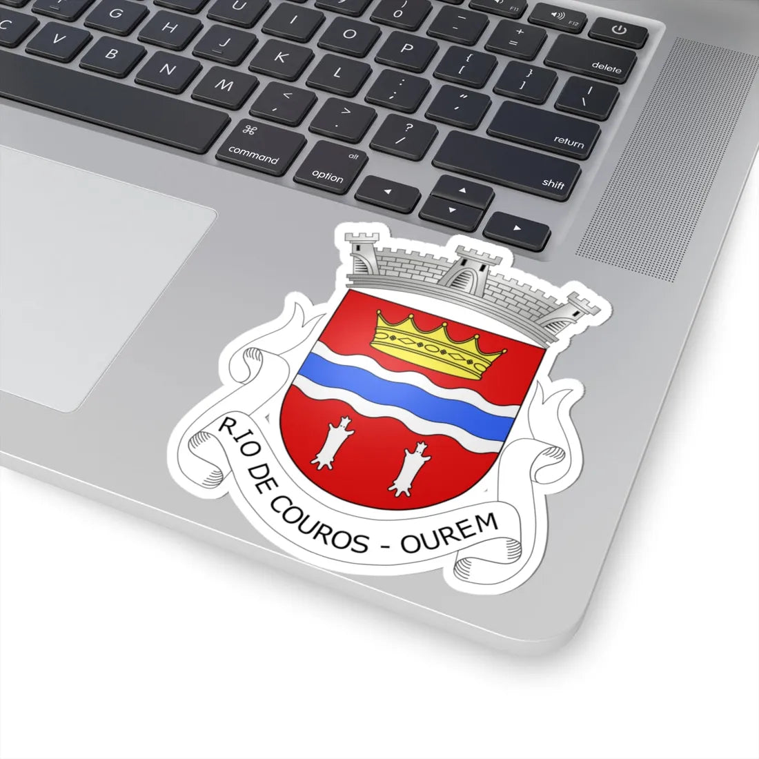 Blason Rio de Couros (Portugal) (Coat of Arms) STICKER Vinyl Kiss-Cut Decal - The Sticker Space