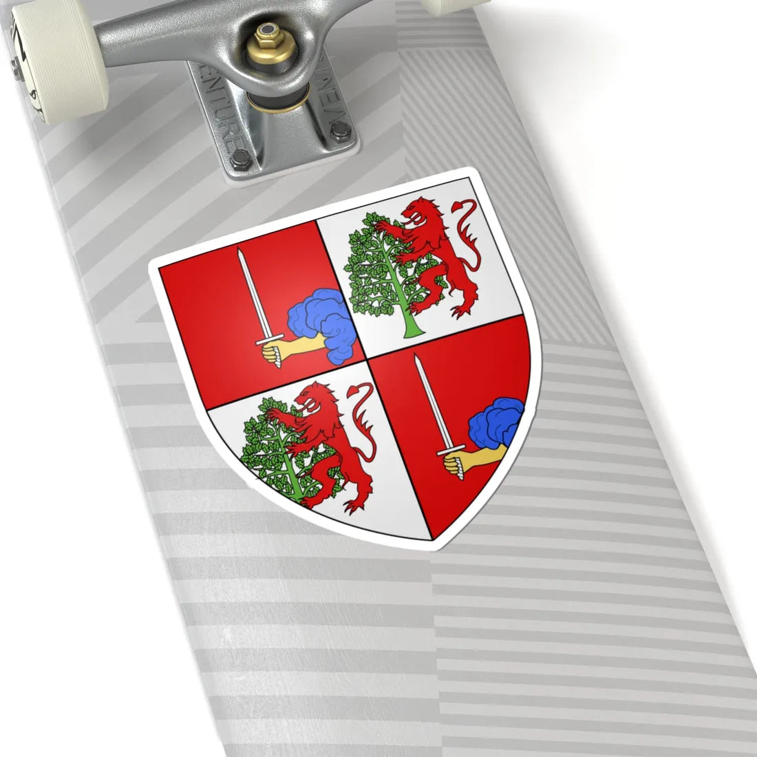 Blason Riordan (Ireland) (Coat of Arms) STICKER Vinyl Kiss-Cut Decal - The Sticker Space