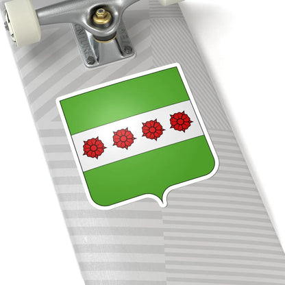 Blason Roosdaal (Belgium) (Coat of Arms) STICKER Vinyl Kiss-Cut Decal - The Sticker Space