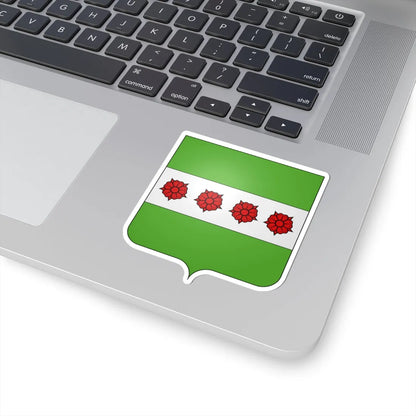 Blason Roosdaal (Belgium) (Coat of Arms) STICKER Vinyl Kiss-Cut Decal - The Sticker Space