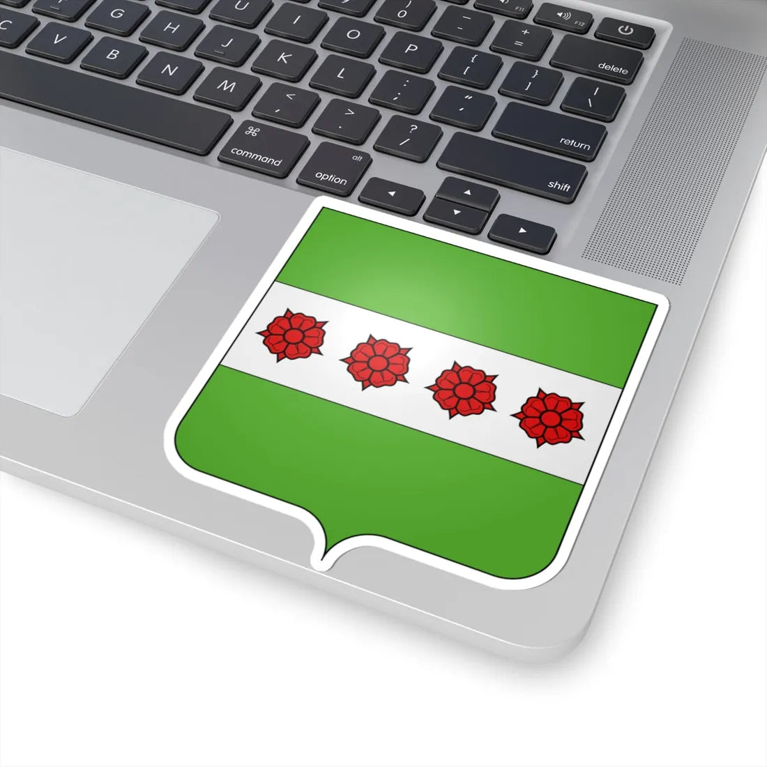 Blason Roosdaal (Belgium) (Coat of Arms) STICKER Vinyl Kiss-Cut Decal - The Sticker Space