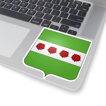 Blason Roosdaal (Belgium) (Coat of Arms) STICKER Vinyl Kiss-Cut Decal - The Sticker Space