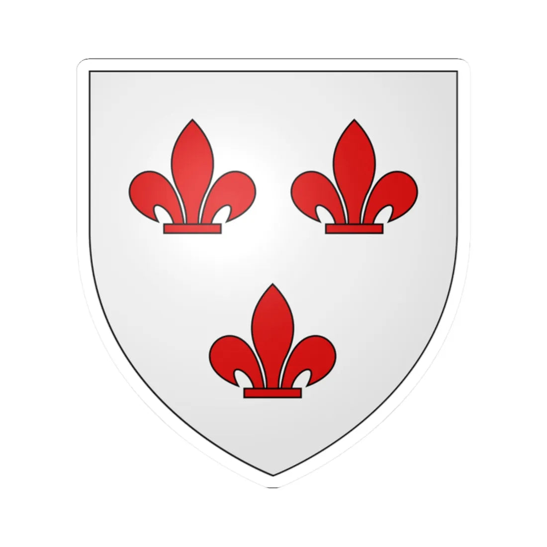 Blason Rotselaar (Belgium) (Coat of Arms) STICKER Vinyl Kiss-Cut Decal 2 Inch White - The Sticker Space