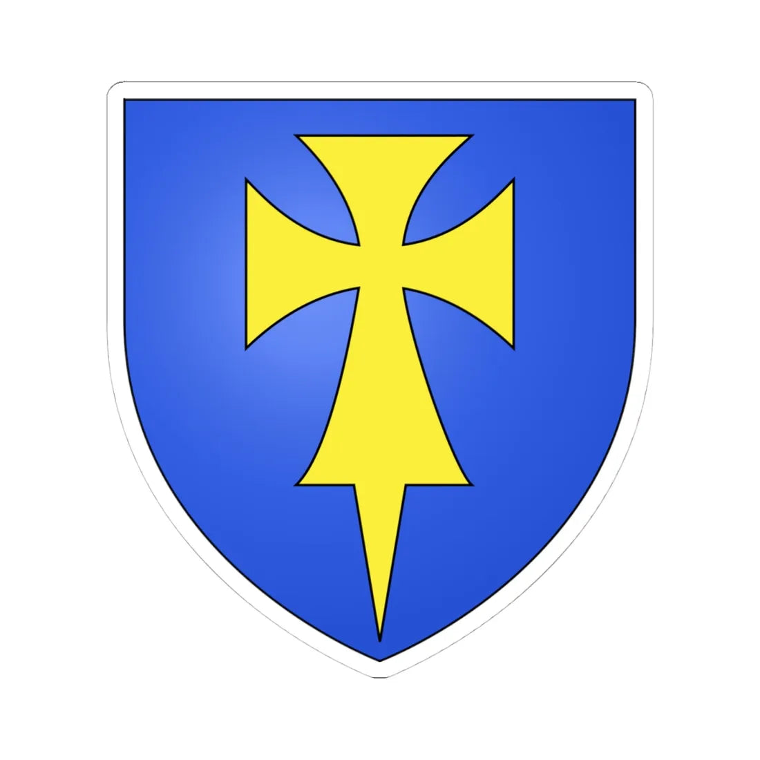 Blason Royaume dAragon ancien (Spain) (Coat of Arms) STICKER Vinyl Kiss-Cut Decal 4 Inch White - The Sticker Space