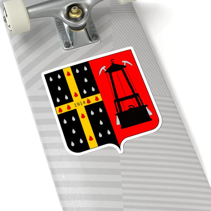 Blason Sambreville (Belgium) (Coat of Arms) STICKER Vinyl Kiss-Cut Decal - The Sticker Space