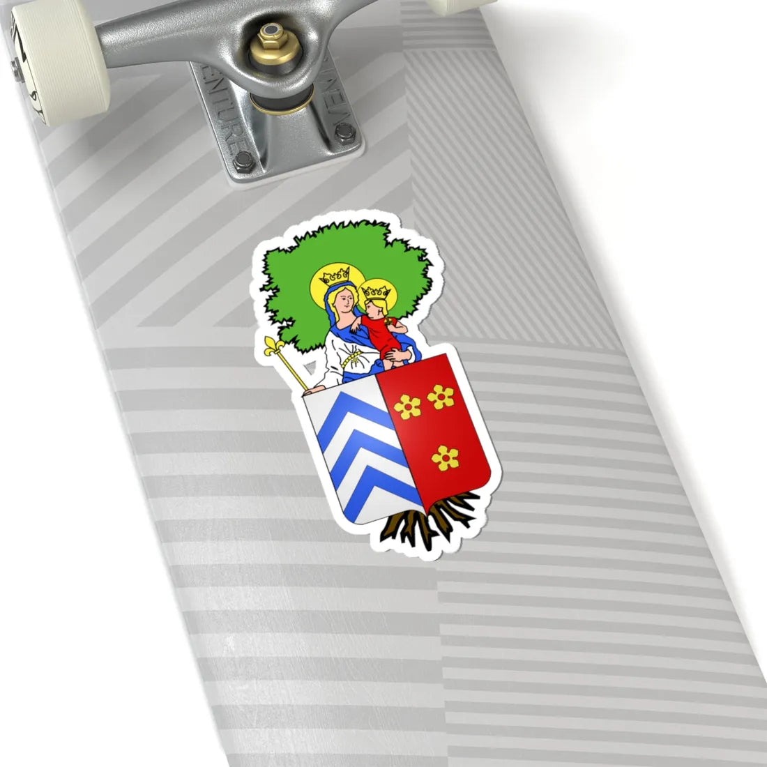 Blason Scherpenheuvel-Zichem (Belgium) (Coat of Arms) STICKER Vinyl Kiss-Cut Decal - The Sticker Space