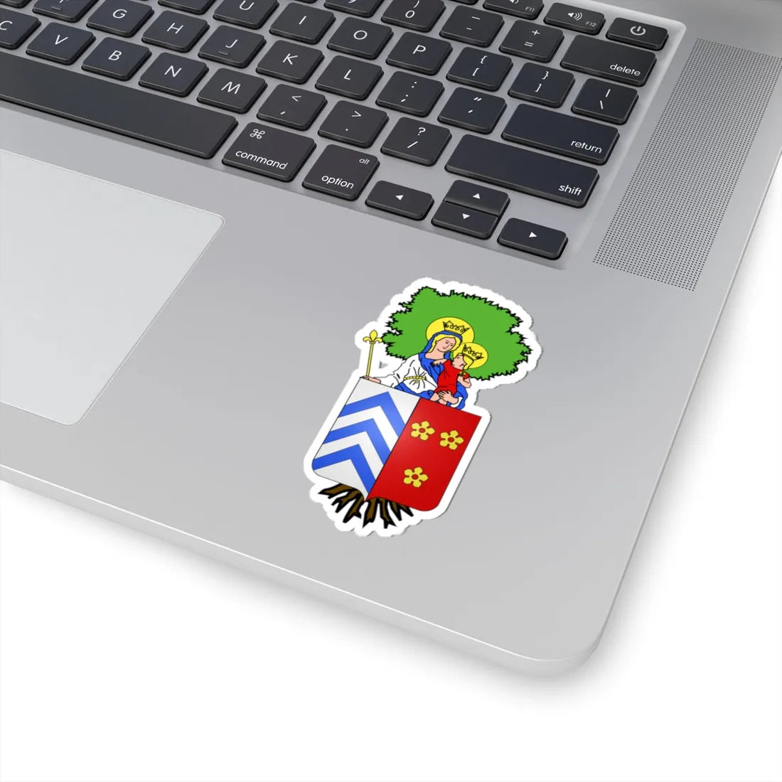 Blason Scherpenheuvel-Zichem (Belgium) (Coat of Arms) STICKER Vinyl Kiss-Cut Decal - The Sticker Space