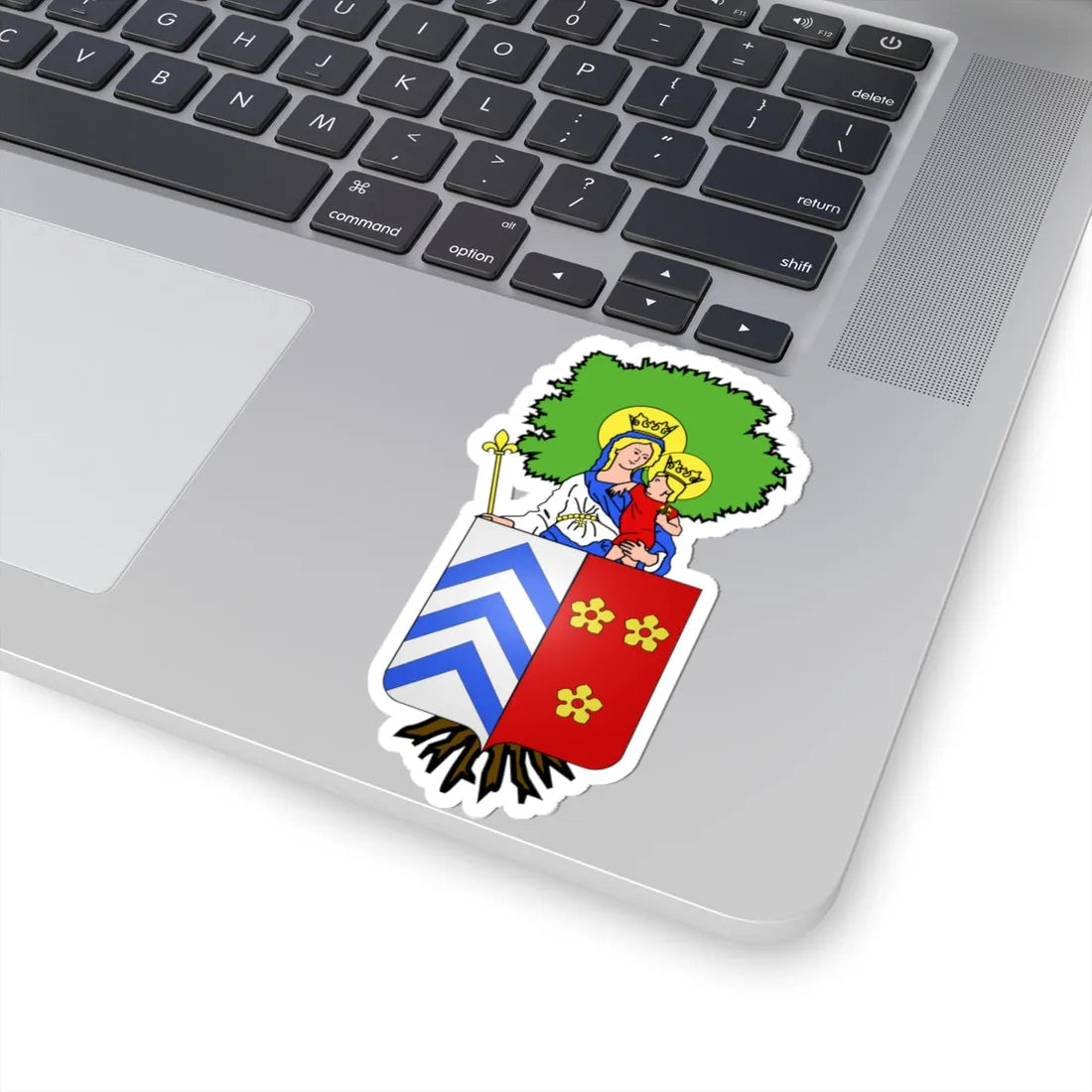 Blason Scherpenheuvel-Zichem (Belgium) (Coat of Arms) STICKER Vinyl Kiss-Cut Decal - The Sticker Space