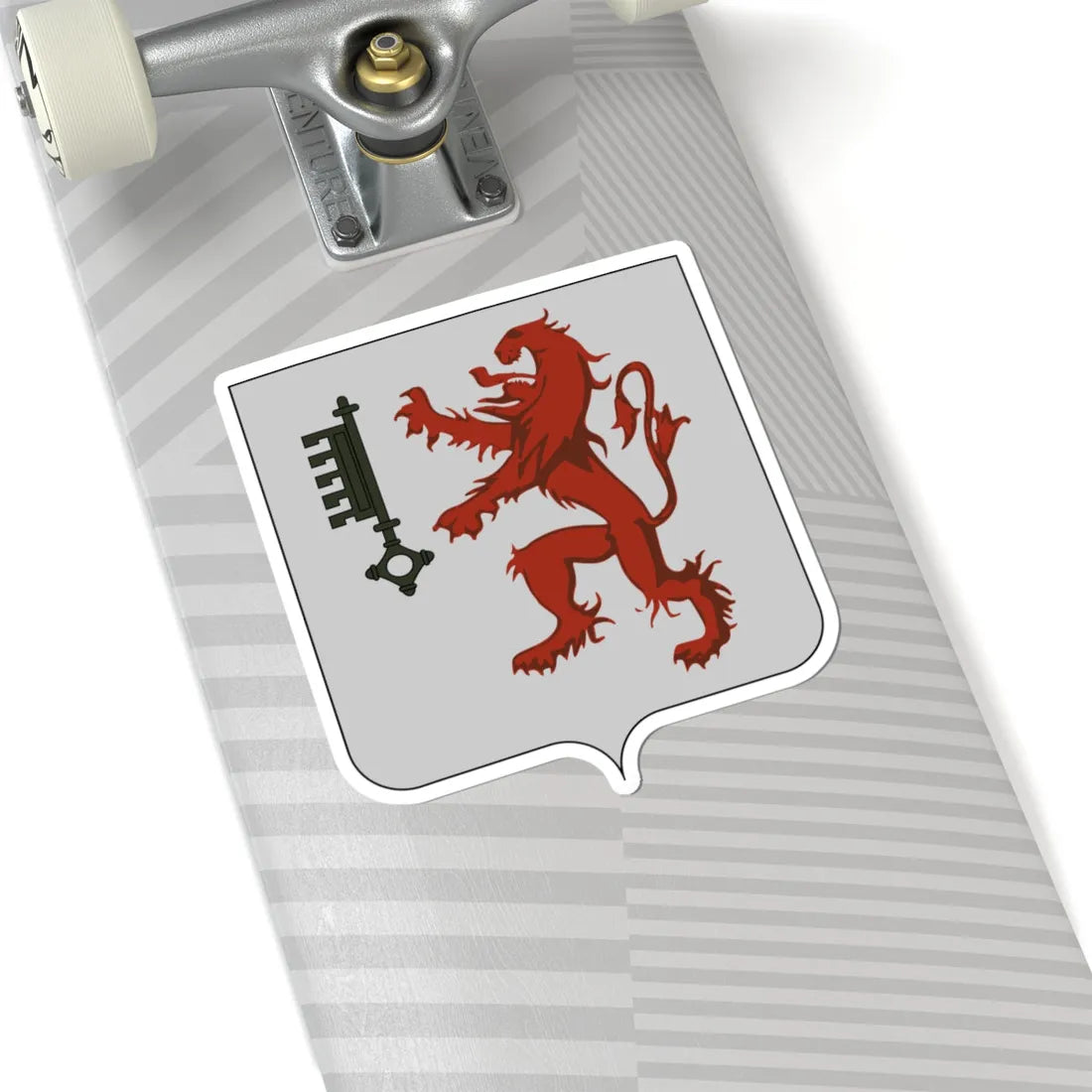 Blason Sint pieters Leeuw (Belgium) (Coat of Arms) STICKER Vinyl Kiss-Cut Decal - The Sticker Space