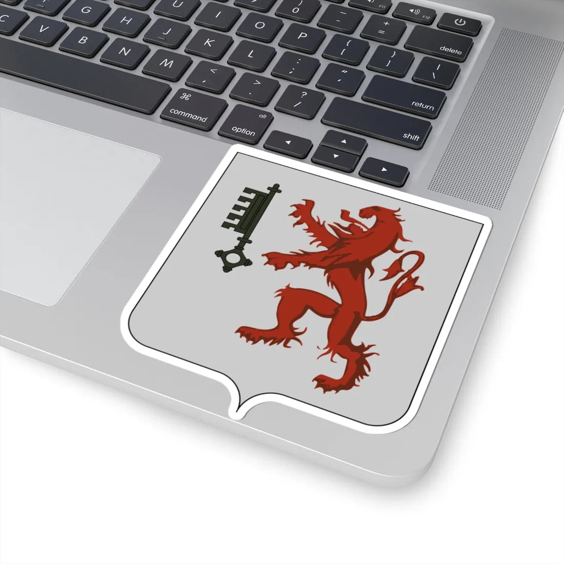 Blason Sint pieters Leeuw (Belgium) (Coat of Arms) STICKER Vinyl Kiss-Cut Decal - The Sticker Space