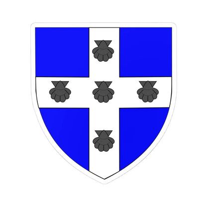 Blason Sélys-Longchamps (Belgium) (Coat of Arms) STICKER Vinyl Kiss-Cut Decal 4 Inch White - The Sticker Space