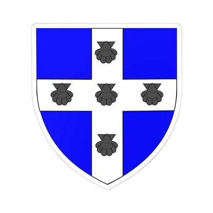 Blason Sélys-Longchamps (Belgium) (Coat of Arms) STICKER Vinyl Kiss-Cut Decal 6 Inch White - The Sticker Space