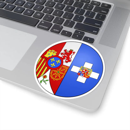 Blason Sofía de Grèce (Denmark) (Coat of Arms) STICKER Vinyl Kiss-Cut Decal - The Sticker Space