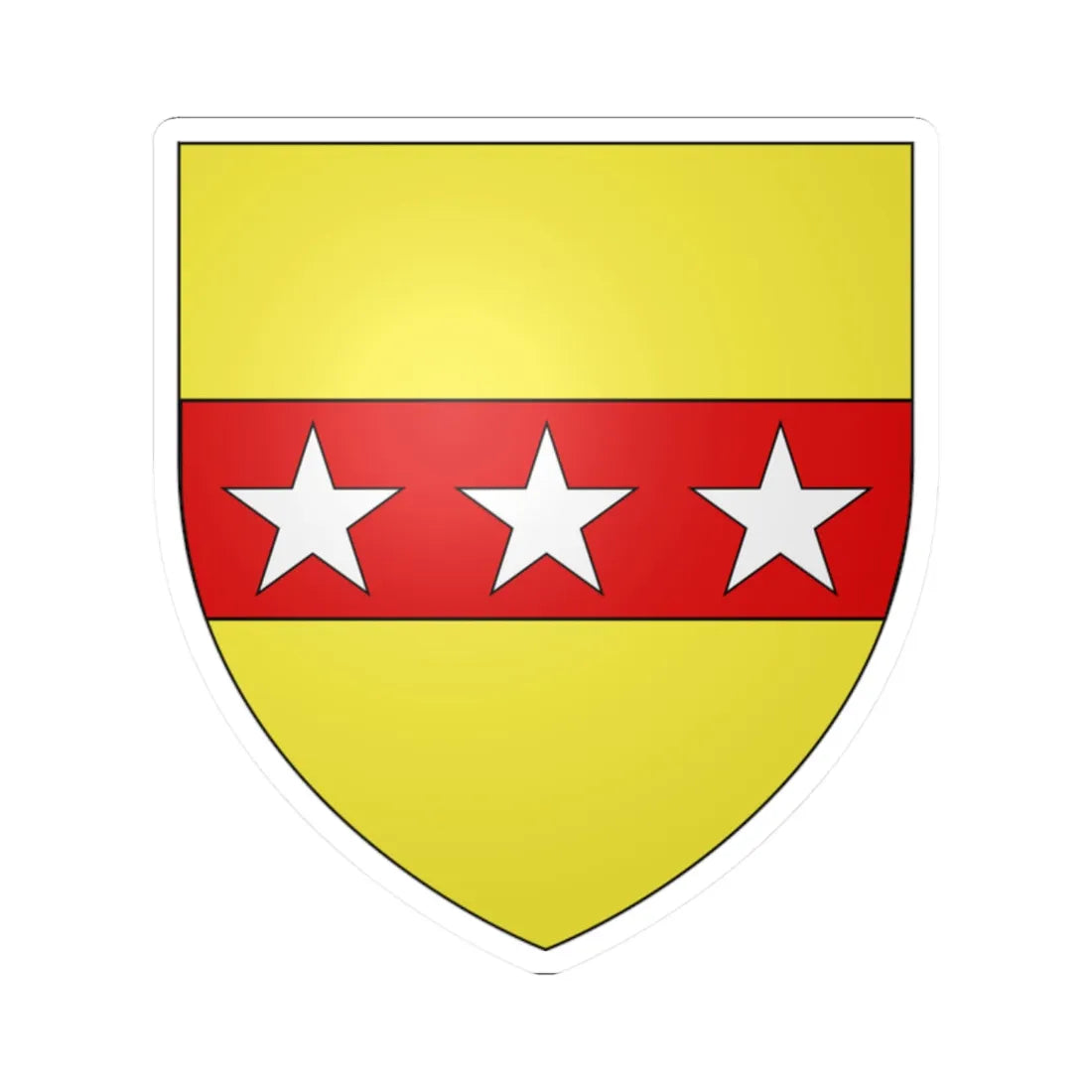 Blason spinelli (Italy) (Coat of Arms) STICKER Vinyl Kiss-Cut Decal 2 Inch White - The Sticker Space