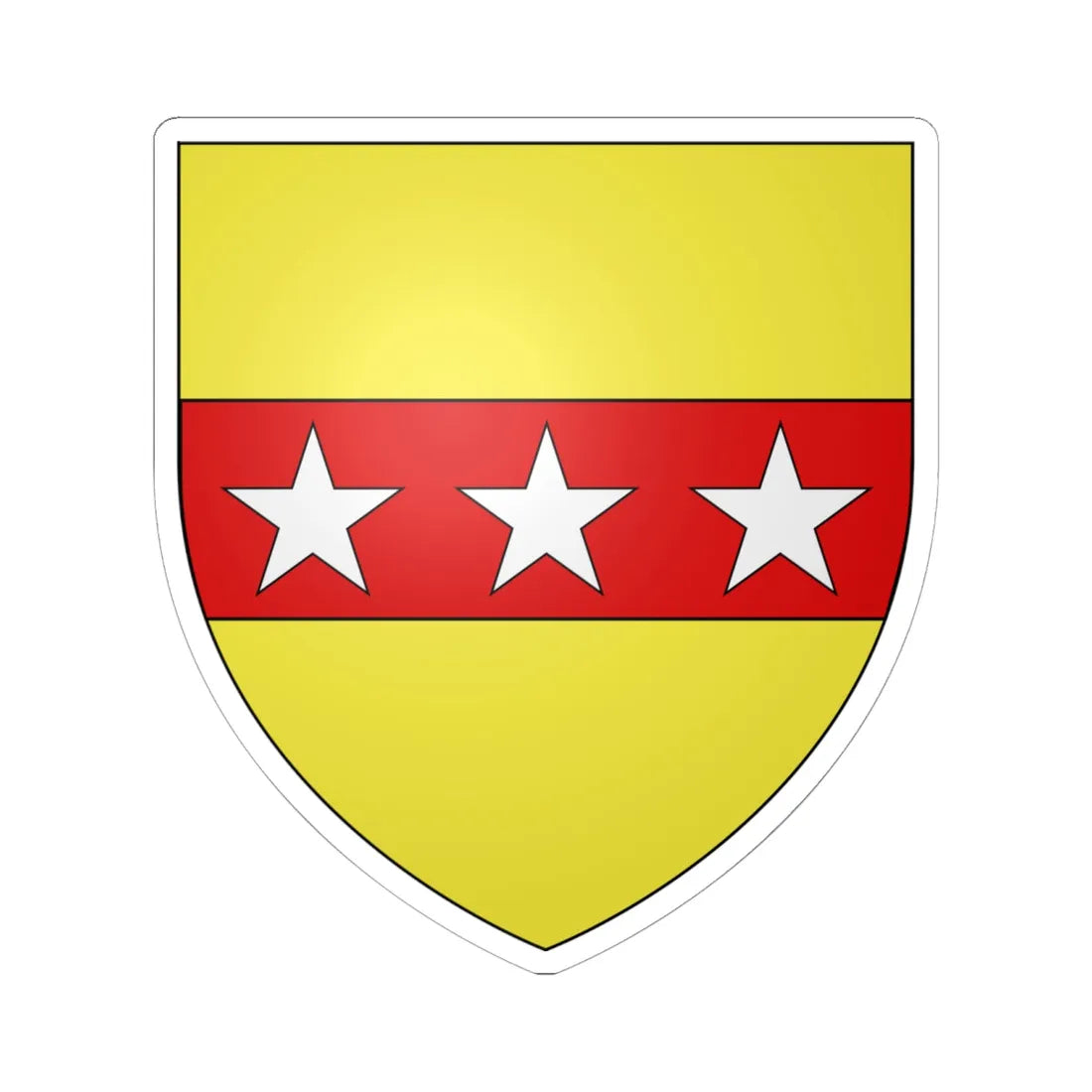 Blason spinelli (Italy) (Coat of Arms) STICKER Vinyl Kiss-Cut Decal 6 Inch White - The Sticker Space