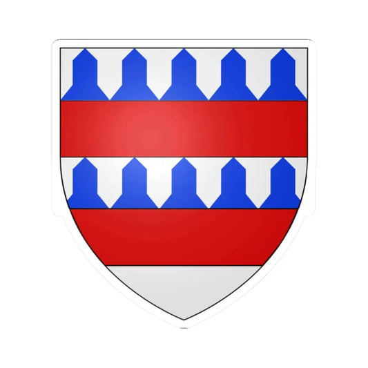 Blason Étalle Belgique (Belgium) (Coat of Arms) STICKER Vinyl Kiss-Cut Decal 2 Inch White - The Sticker Space