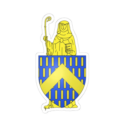 Blason Ternat (Belgium) (Coat of Arms) STICKER Vinyl Kiss-Cut Decal 6 Inch White - The Sticker Space