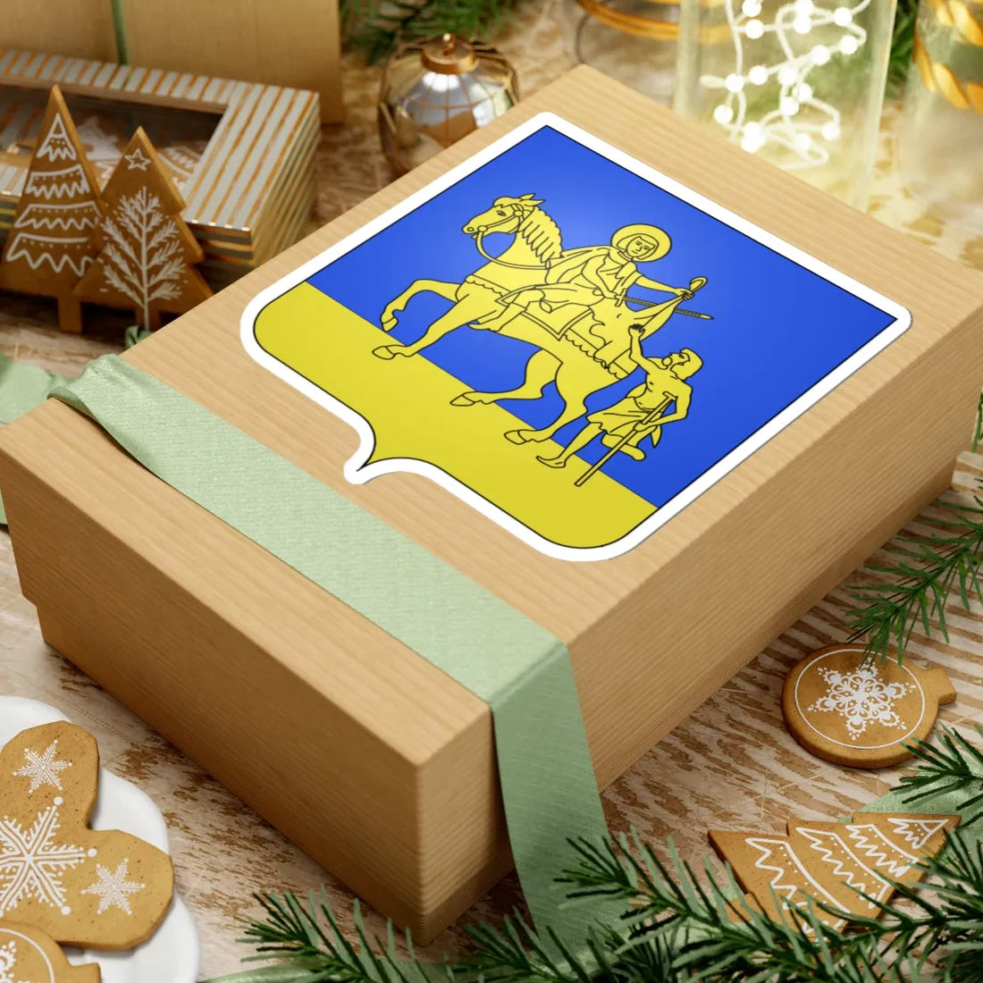 Blason Tessenderlo (Belgium) (Coat of Arms) STICKER Vinyl Kiss-Cut Decal - The Sticker Space
