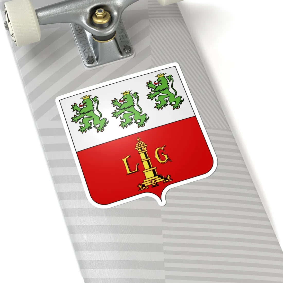 Blason-Theux (Belgium) (Coat of Arms) STICKER Vinyl Kiss-Cut Decal - The Sticker Space