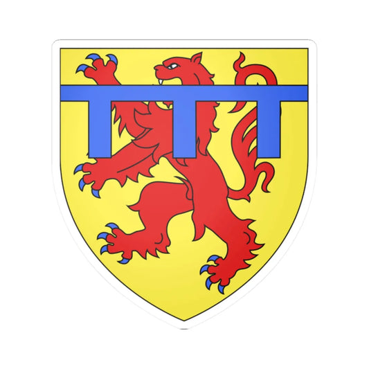 Blason Thierry de Brederode selon Gelre (Netherlands) (Coat of Arms) STICKER Vinyl Kiss-Cut Decal 2 Inch White - The Sticker Space