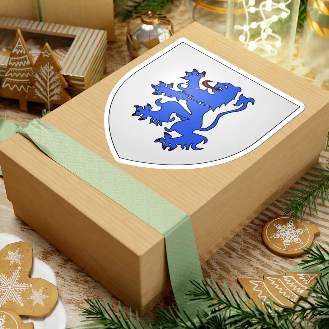 Blason Thomas Faucomberg selon Gelre (England) (Coat of Arms) STICKER Vinyl Kiss-Cut Decal - The Sticker Space