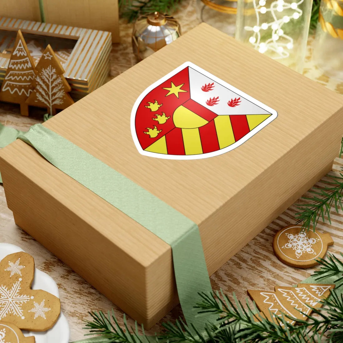 Blason Tintigny Belgique (Belgium) (Coat of Arms) STICKER Vinyl Kiss-Cut Decal - The Sticker Space
