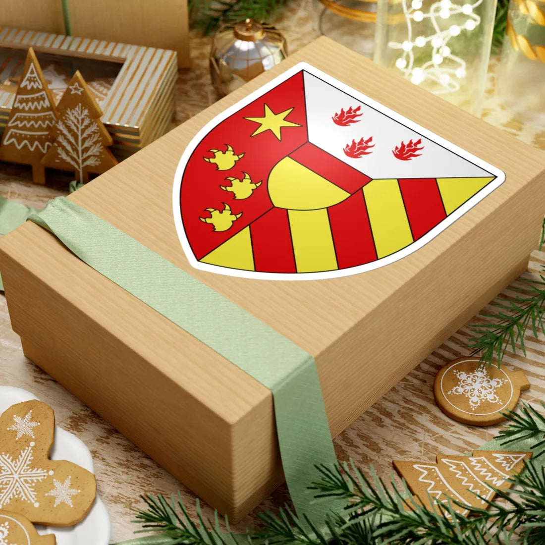 Blason Tintigny Belgique (Belgium) (Coat of Arms) STICKER Vinyl Kiss-Cut Decal - The Sticker Space