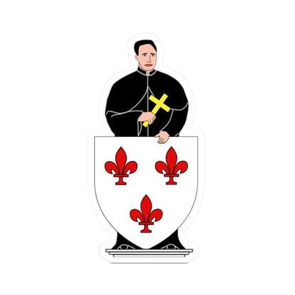 Blason Tremelo (Belgium) (Coat of Arms) STICKER Vinyl Kiss-Cut Decal 2 Inch White - The Sticker Space