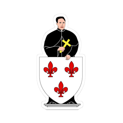 Blason Tremelo (Belgium) (Coat of Arms) STICKER Vinyl Kiss-Cut Decal 3 Inch White - The Sticker Space