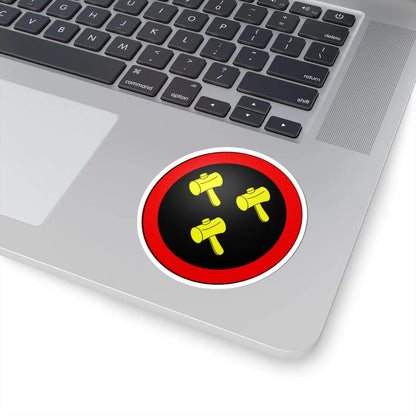Blason Udekem dAcoz (Belgium) (Coat of Arms) STICKER Vinyl Kiss-Cut Decal - The Sticker Space