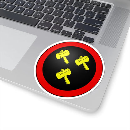 Blason Udekem dAcoz (Belgium) (Coat of Arms) STICKER Vinyl Kiss-Cut Decal - The Sticker Space