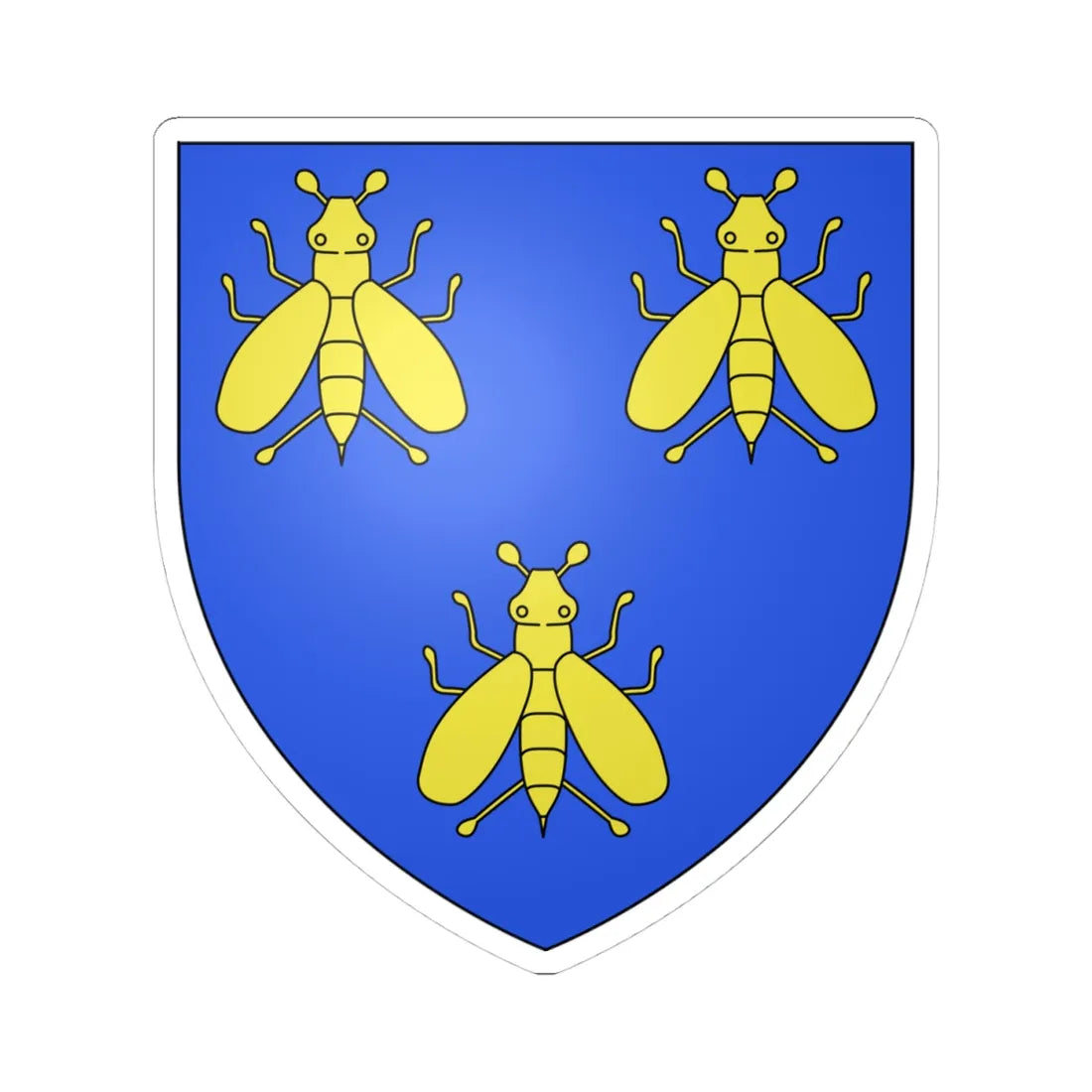 Blason UrbainVIII (Italy) (Coat of Arms) STICKER Vinyl Kiss-Cut Decal 4 Inch White - The Sticker Space