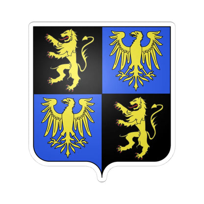 Blason village be Appelterre Eichem (Belgium) (Coat of Arms) STICKER Vinyl Kiss-Cut Decal 4 Inch White - The Sticker Space