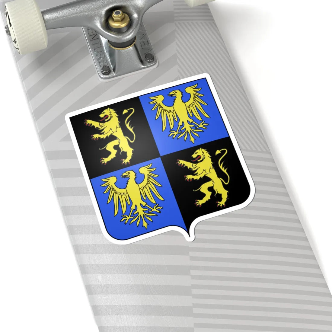 Blason village be Appelterre Eichem (Belgium) (Coat of Arms) STICKER Vinyl Kiss-Cut Decal - The Sticker Space