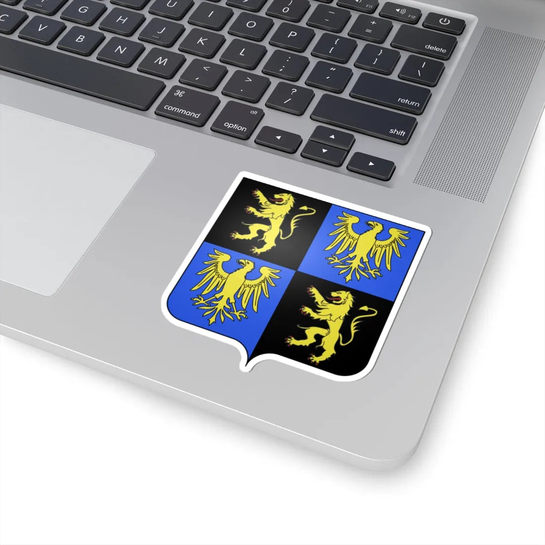 Blason village be Appelterre Eichem (Belgium) (Coat of Arms) STICKER Vinyl Kiss-Cut Decal - The Sticker Space