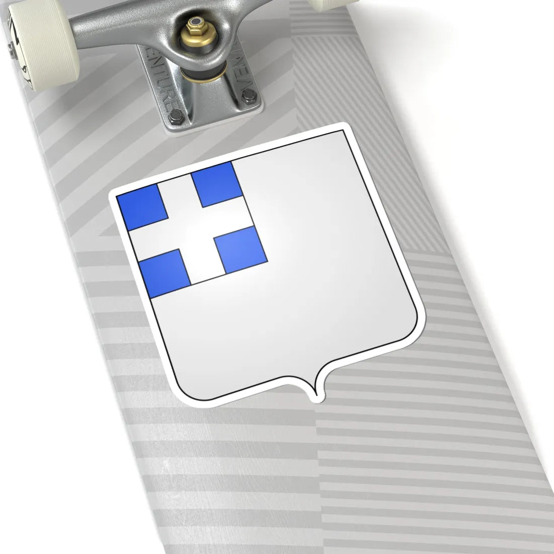 Blason village be l Ecluse (Belgium) (Coat of Arms) STICKER Vinyl Kiss-Cut Decal - The Sticker Space