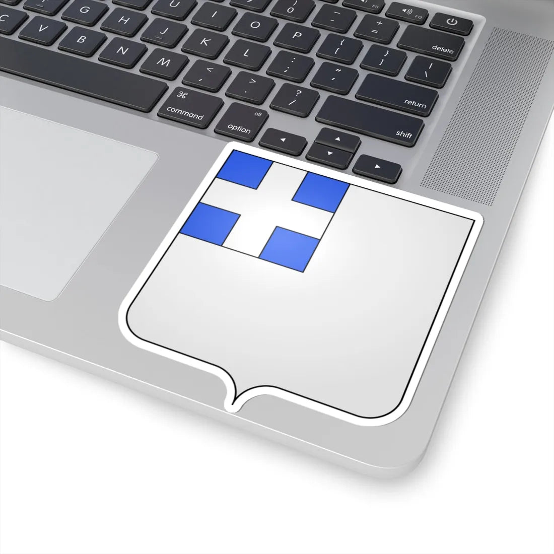 Blason village be l Ecluse (Belgium) (Coat of Arms) STICKER Vinyl Kiss-Cut Decal - The Sticker Space