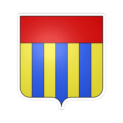 Blason village be Nodebais (Belgium) (Coat of Arms) STICKER Vinyl Kiss-Cut Decal 4 Inch White - The Sticker Space