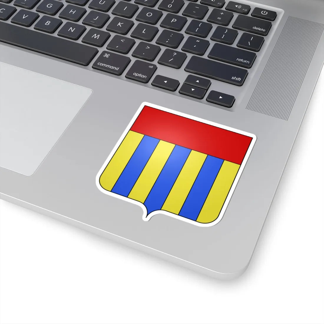 Blason village be Nodebais (Belgium) (Coat of Arms) STICKER Vinyl Kiss-Cut Decal - The Sticker Space