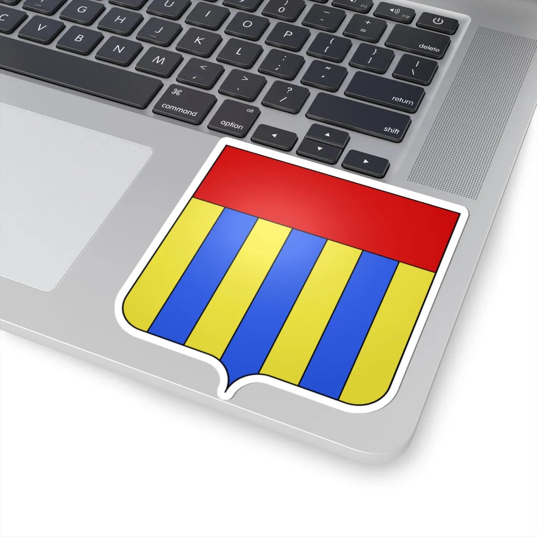 Blason village be Nodebais (Belgium) (Coat of Arms) STICKER Vinyl Kiss-Cut Decal - The Sticker Space