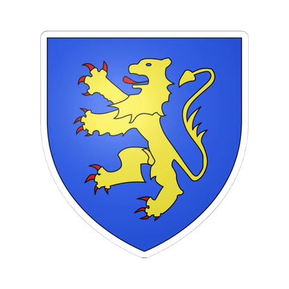 Blason ville be Baasrode (Belgium) (Coat of Arms) STICKER Vinyl Kiss-Cut Decal 4 Inch White - The Sticker Space