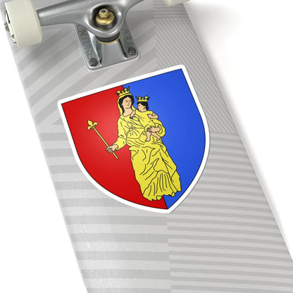 Blason ville be Bastogne (Belgium) (Coat of Arms) STICKER Vinyl Kiss-Cut Decal - The Sticker Space