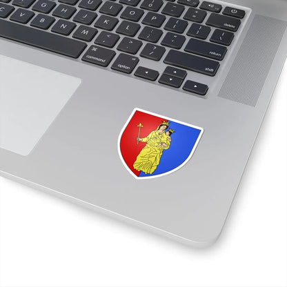 Blason ville be Bastogne (Belgium) (Coat of Arms) STICKER Vinyl Kiss-Cut Decal - The Sticker Space