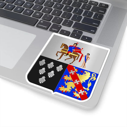 Blason ville be Berlare 2 (Belgium) (Coat of Arms) STICKER Vinyl Kiss-Cut Decal - The Sticker Space