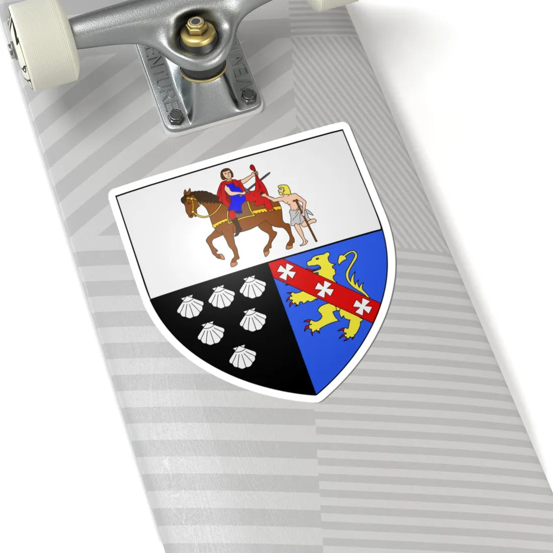 Blason ville be Berlare (Belgium) (Coat of Arms) STICKER Vinyl Kiss-Cut Decal - The Sticker Space
