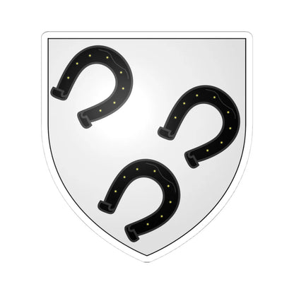 Blason ville be Bertrix Luxembourg (Belgium) (Coat of Arms) STICKER Vinyl Kiss-Cut Decal 4 Inch White - The Sticker Space