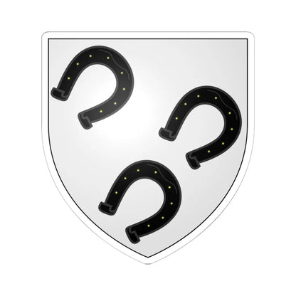 Blason ville be Bertrix Luxembourg (Belgium) (Coat of Arms) STICKER Vinyl Kiss-Cut Decal 6 Inch White - The Sticker Space